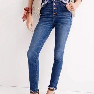 Madewell 10" High-Rise Skinny Jeans Button fly